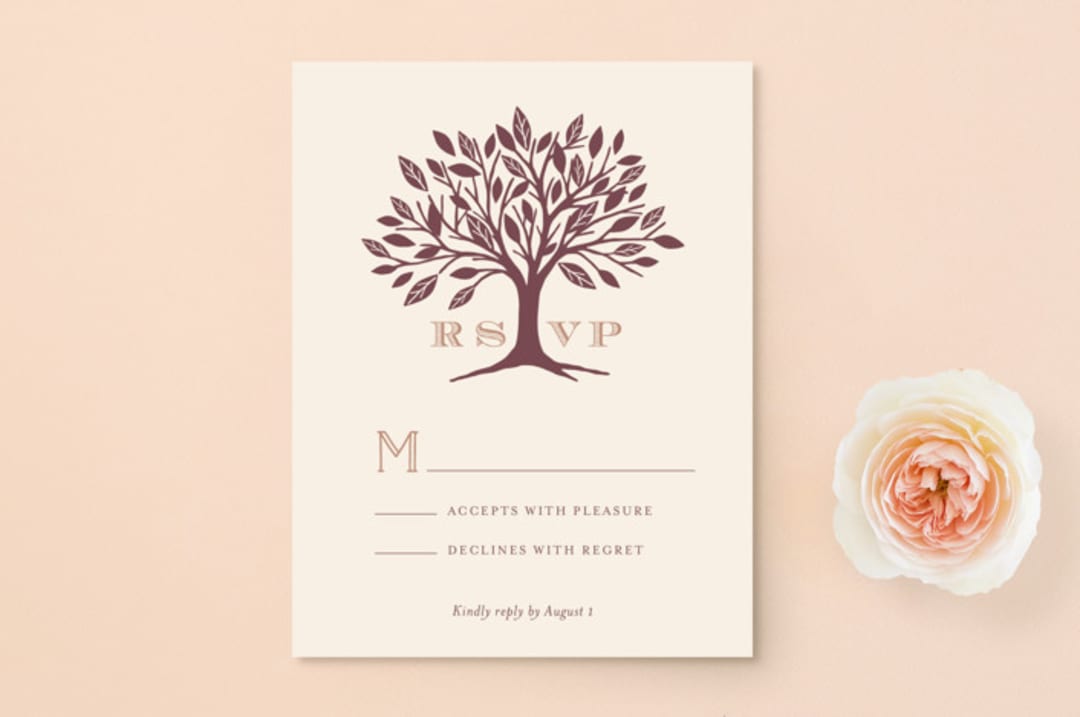 "Enchanted" - RSVP Postcards in Bark by Griffinbell Paper Co. - Front