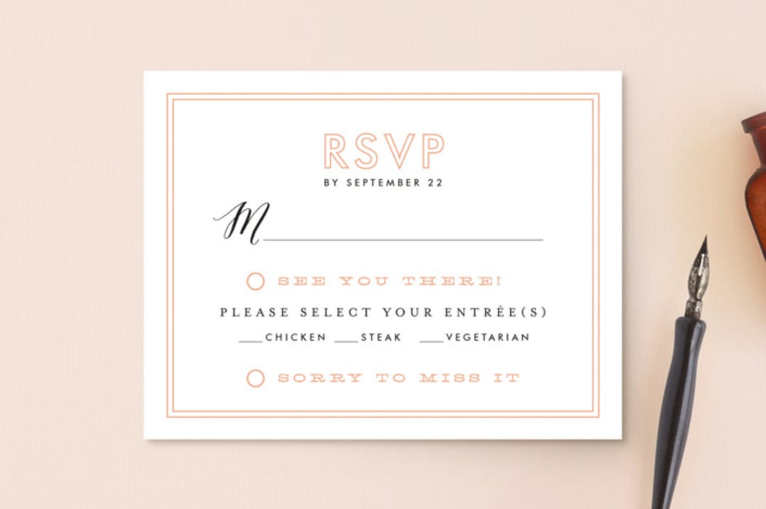 "Heartbeat" - RSVP Postcards in Petal by Sarah Curry - Front