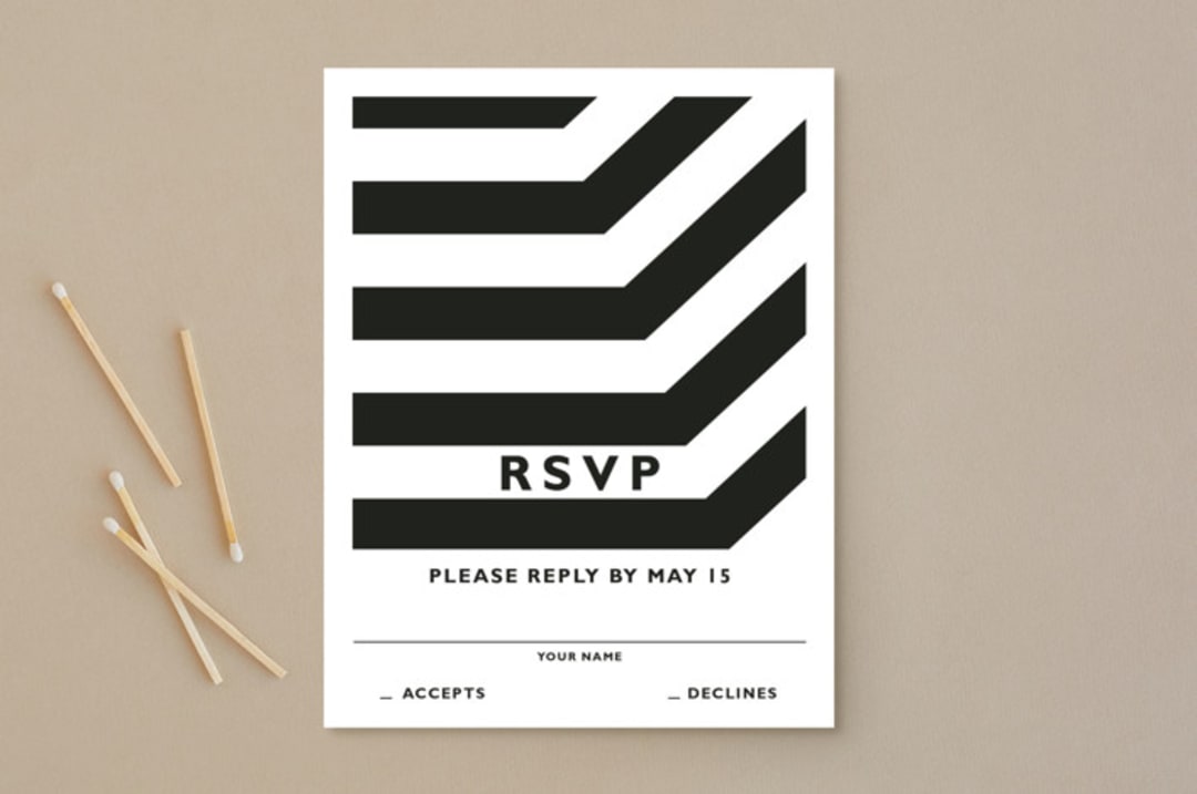 "Desenfadado" - RSVP Postcards in Black by Aspacia Kusulas - Front