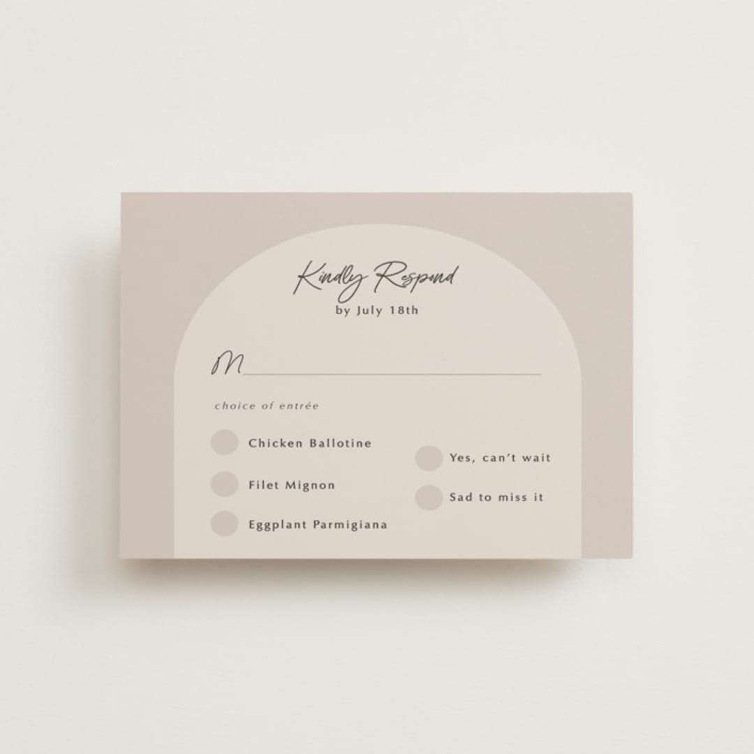 "the arch" - RSVP Postcards in Stone by Elly - Front