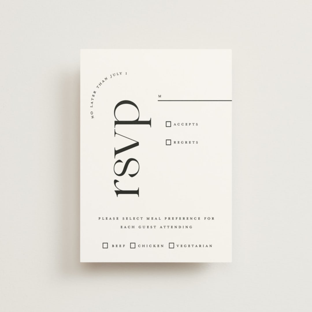 "Photographie" - RSVP Postcards in Noir by Christie Garcia - Front