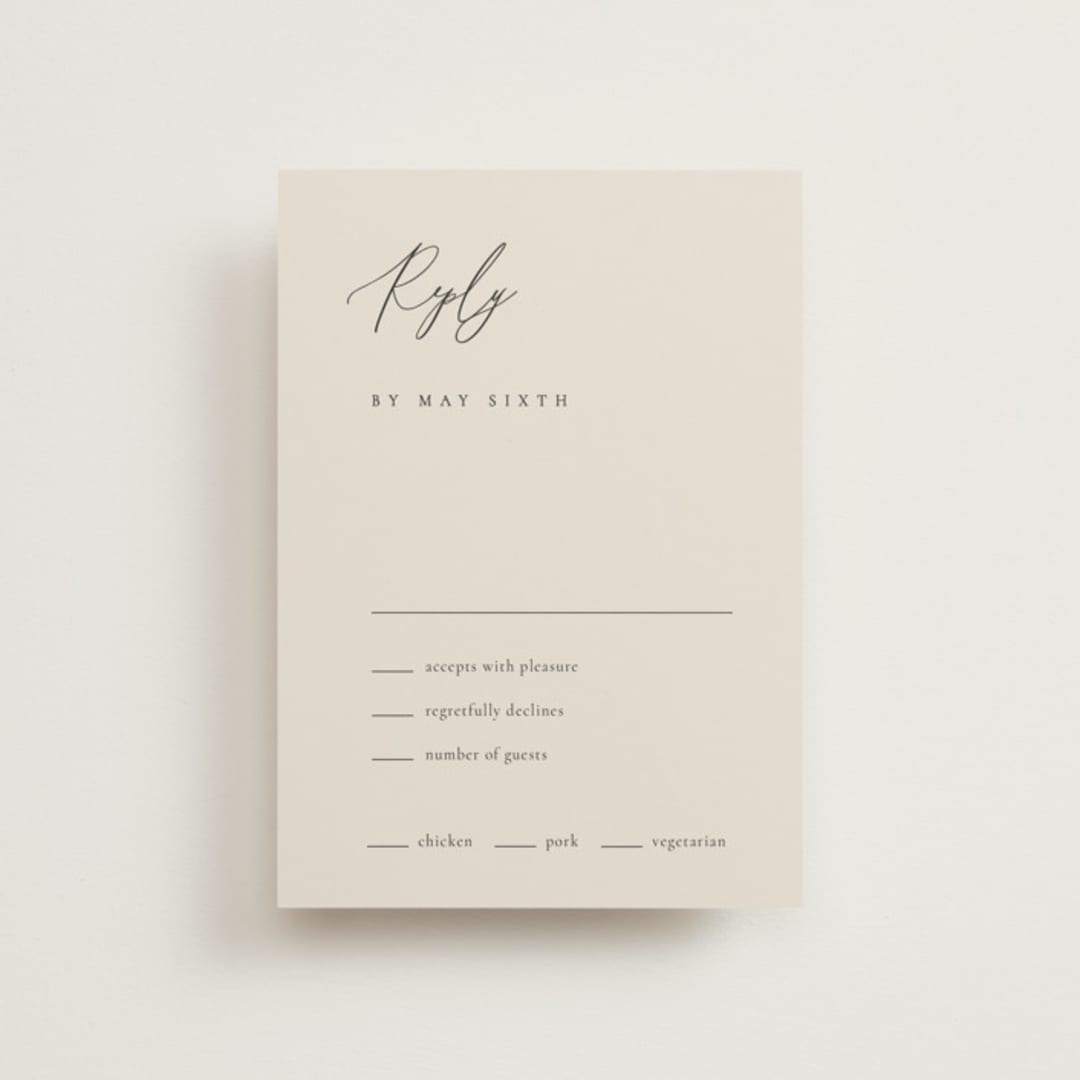 "Corner" - RSVP Postcards in Linen by Kelly Schmidt - Front