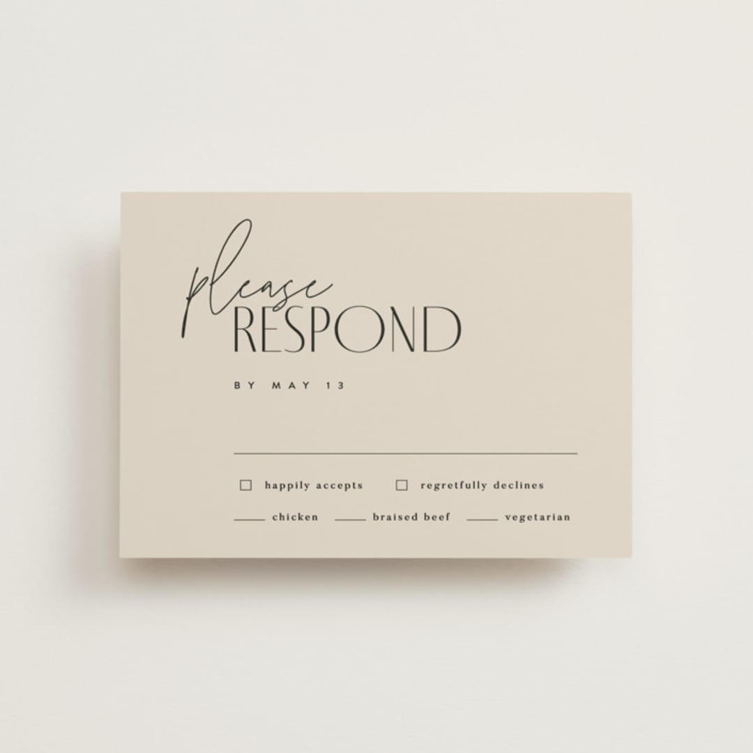 "Layered" - RSVP Postcards in Natural by Kelly Schmidt - Front