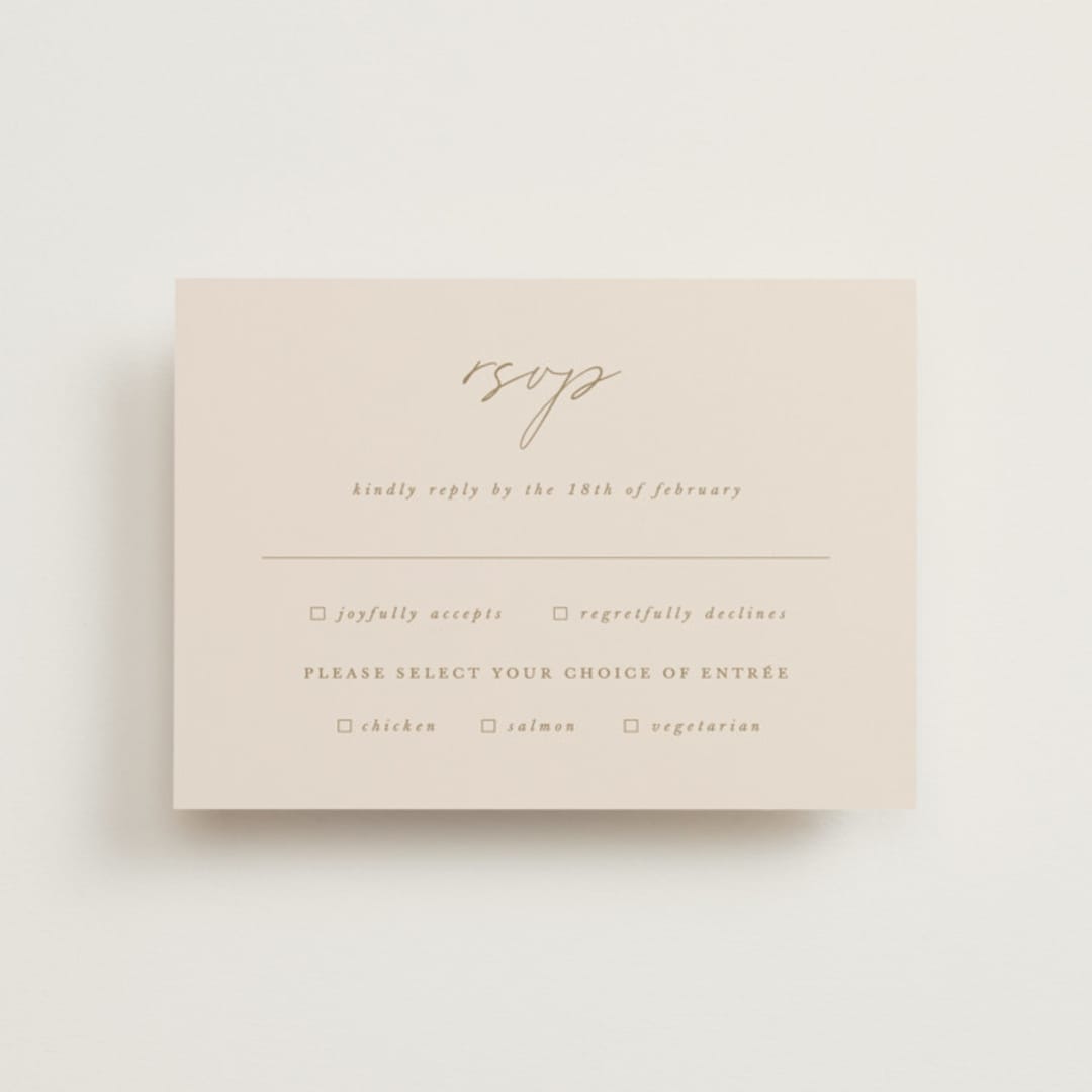 "Everlasting Love" - RSVP Postcards in Linen by Brandy Folse - Front