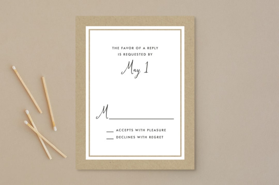 "Krafted Florals" - RSVP Postcards in Blush by Lehan Veenker - Front