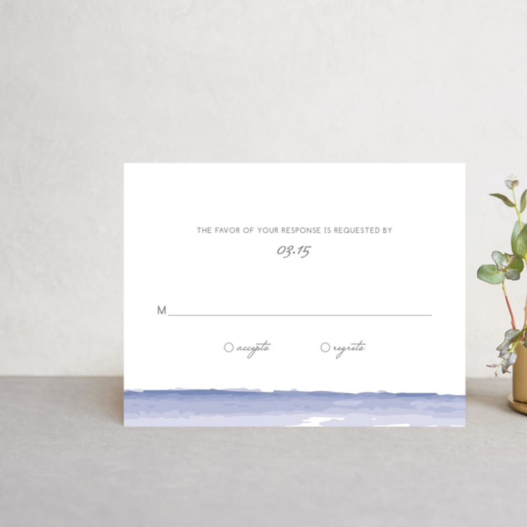"Set Sail" - RSVP Postcards in Mediterranean by Sarah Brown - Front