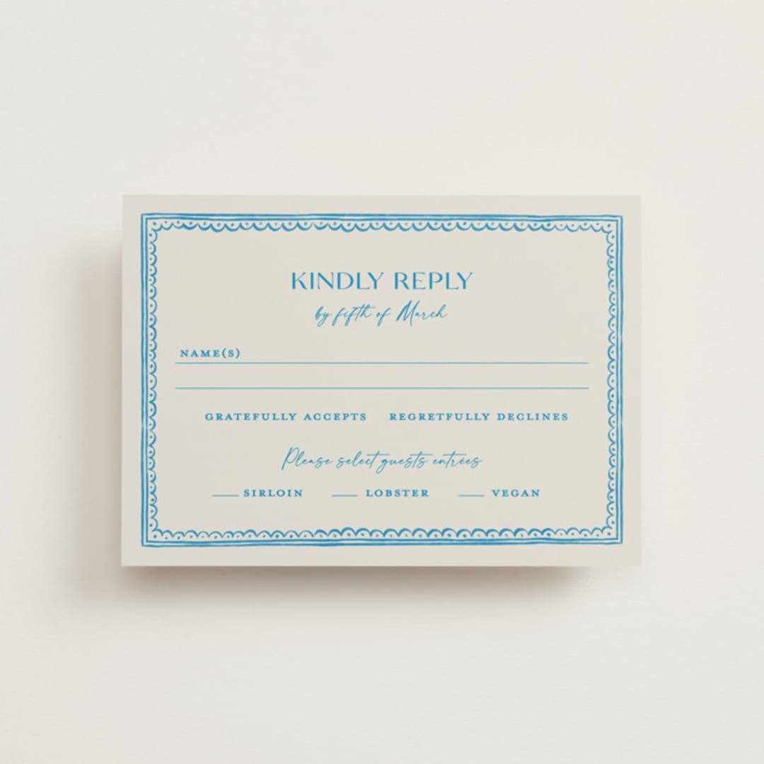 "Mediterraneo" - RSVP Postcards in Ocean by Pati Cascino - Front