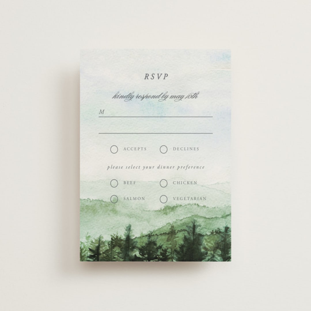 "mountain wedding" - RSVP Postcards in Summer by Anastasia Makarova - Front