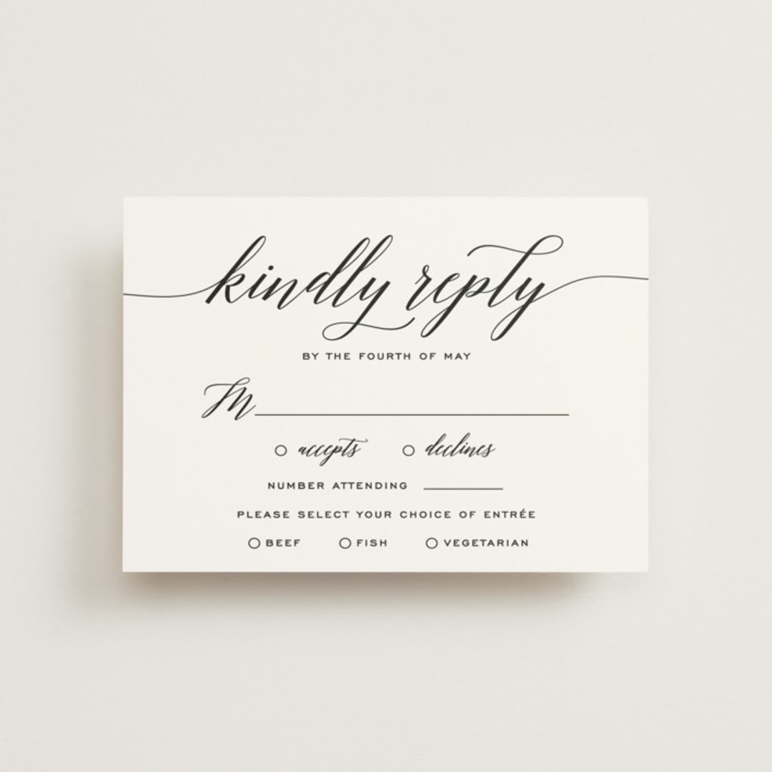 "Someone Like You" - RSVP Postcards in Tuxedo by Design Lotus - Front