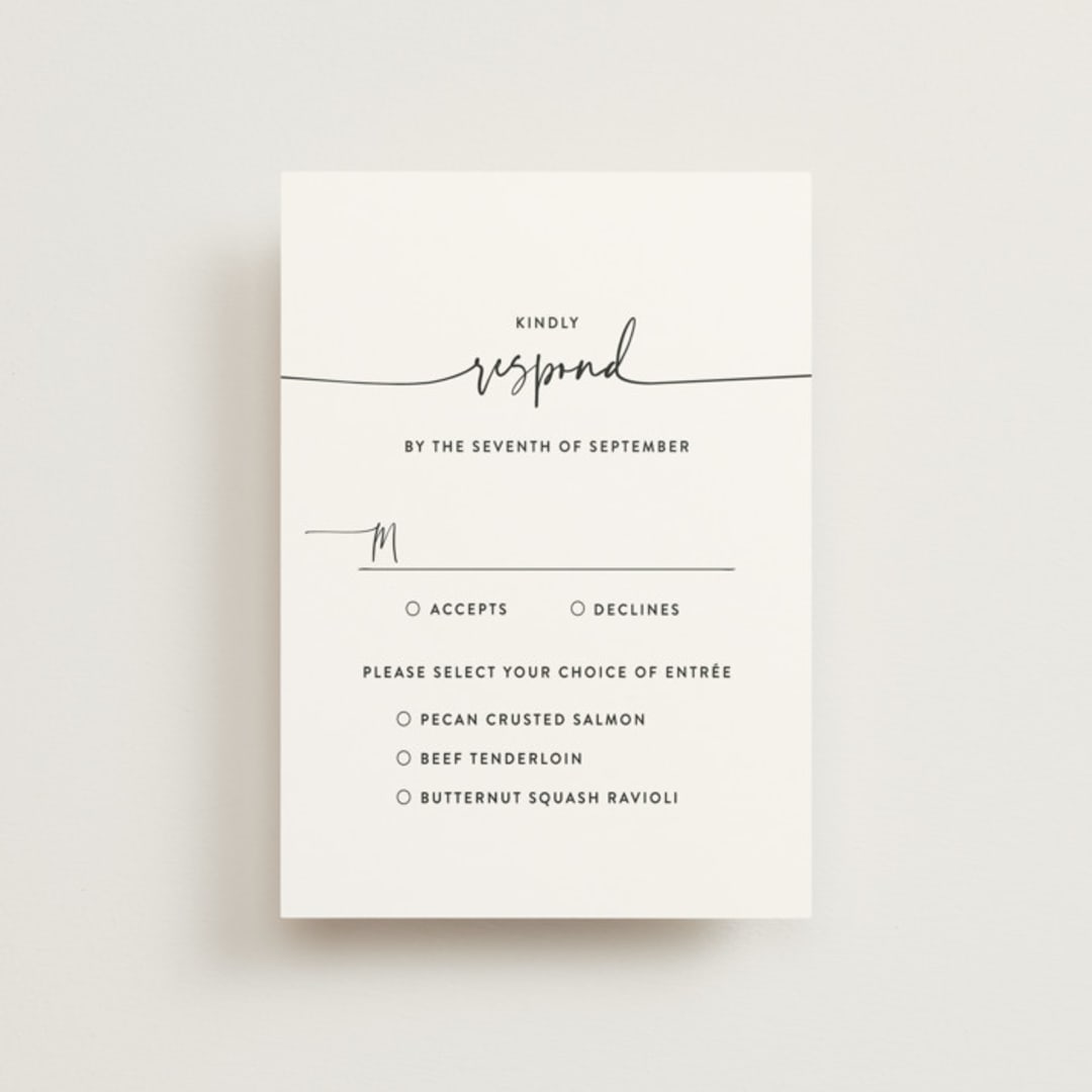 "Madison Ave" - RSVP Postcards in Linen by Design Lotus - Front