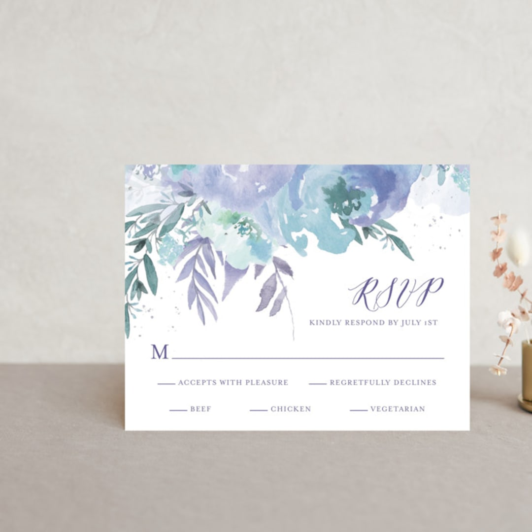"Big Blooms" - RSVP Postcards in Dew by Grace Kreinbrink - Front