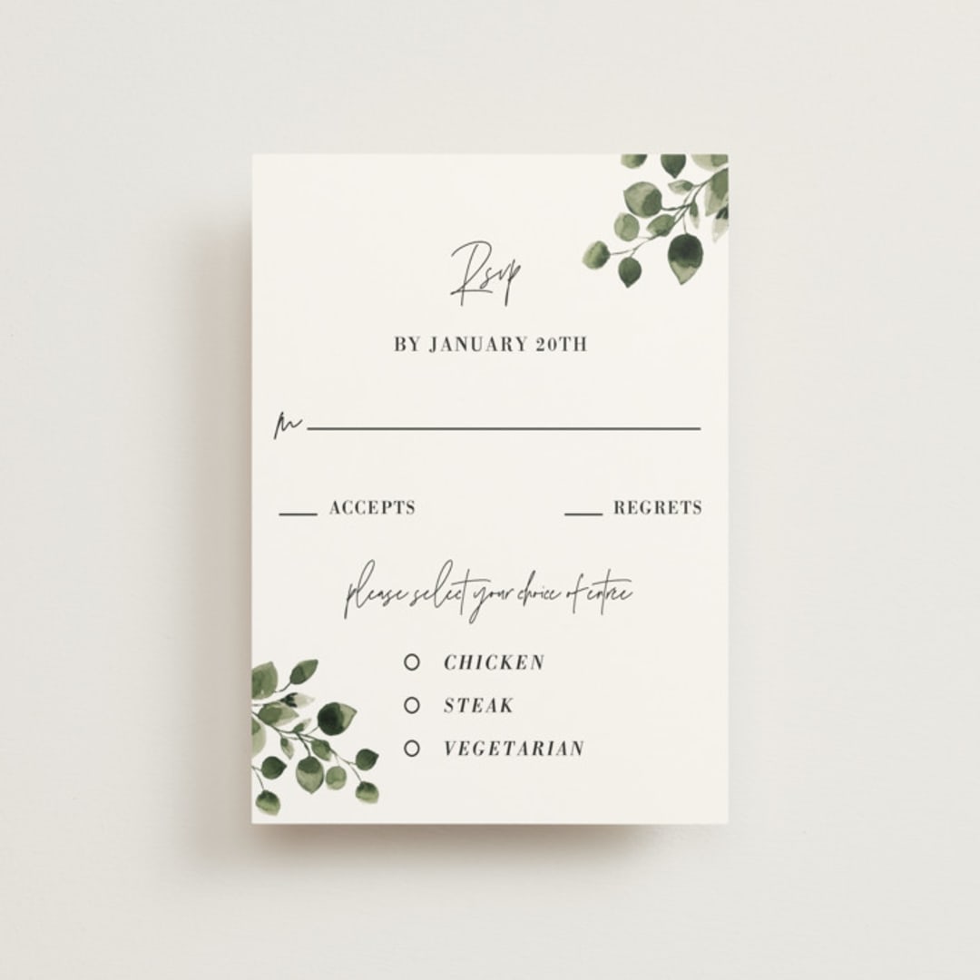 "green rush" - RSVP Postcards in Snow by Anupama - Front