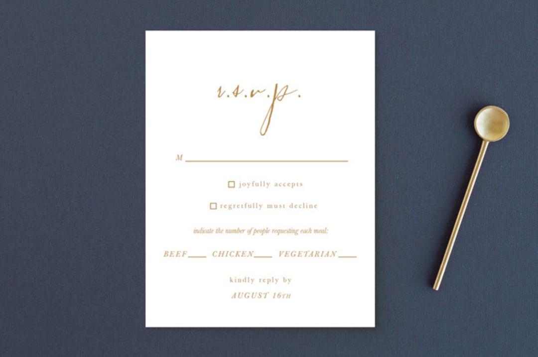 "Pastoral" - RSVP Postcards in Burlap by Up Up Creative - Front