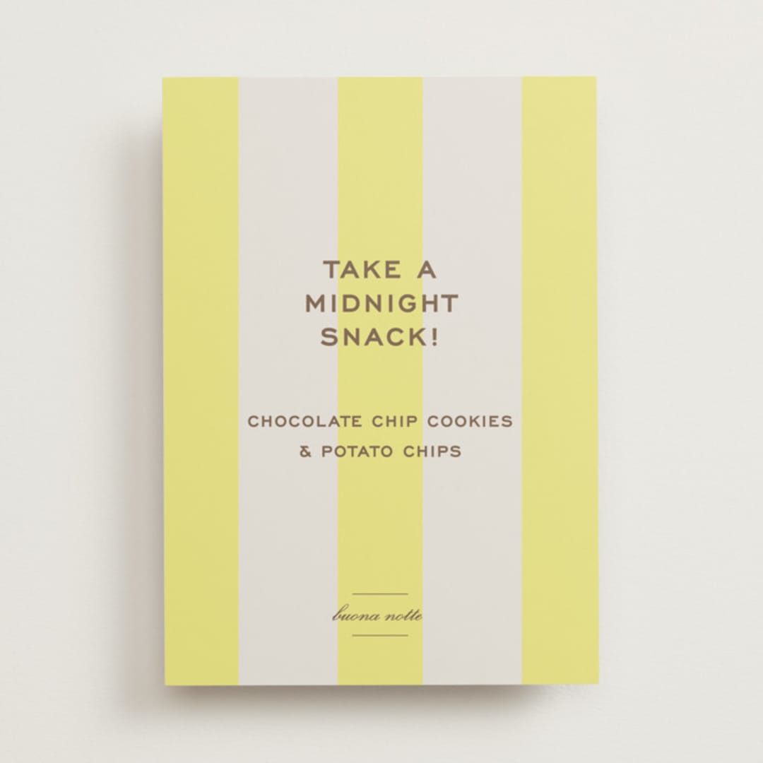 "Campania" - Reception Signs in Limone by Megan Davis - Front