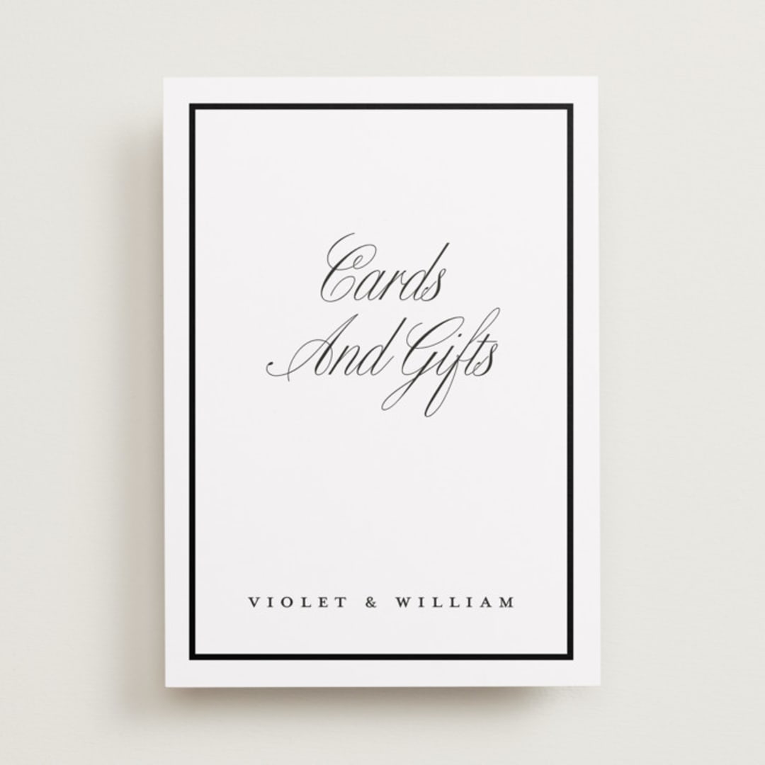 "The Day" - Reception Signs in Noir by mo kelley - Front