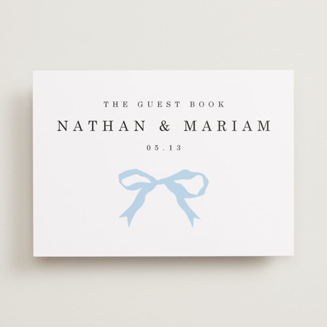 "Tied the Knot" - Reception Signs in Powder by Baumbirdy - Front