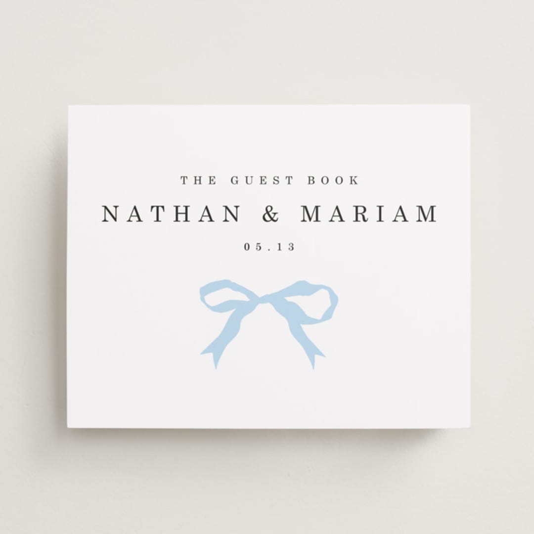 "Tied the Knot" - Reception Signs in Powder by Baumbirdy - Front