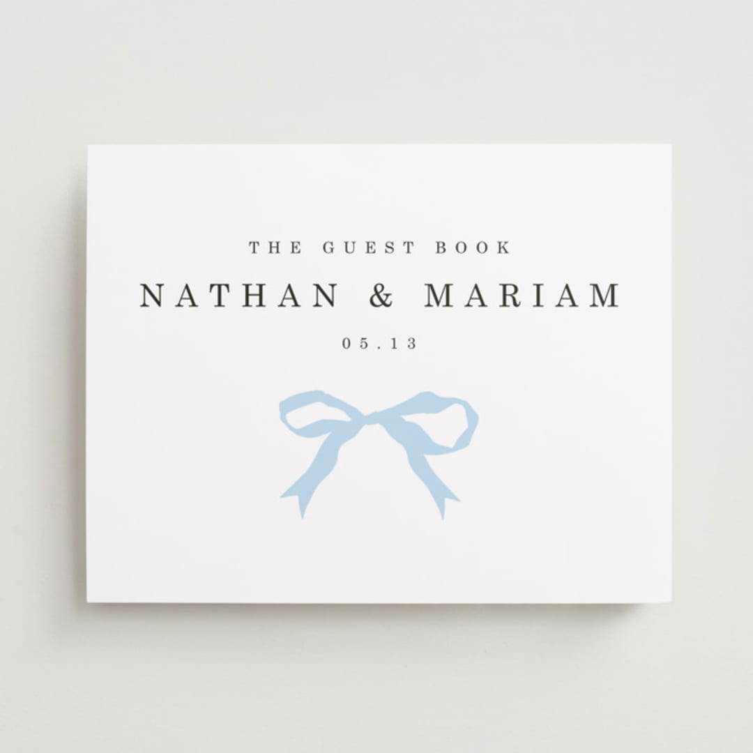 "Tied the Knot" - Reception Signs in Powder by Baumbirdy - Front
