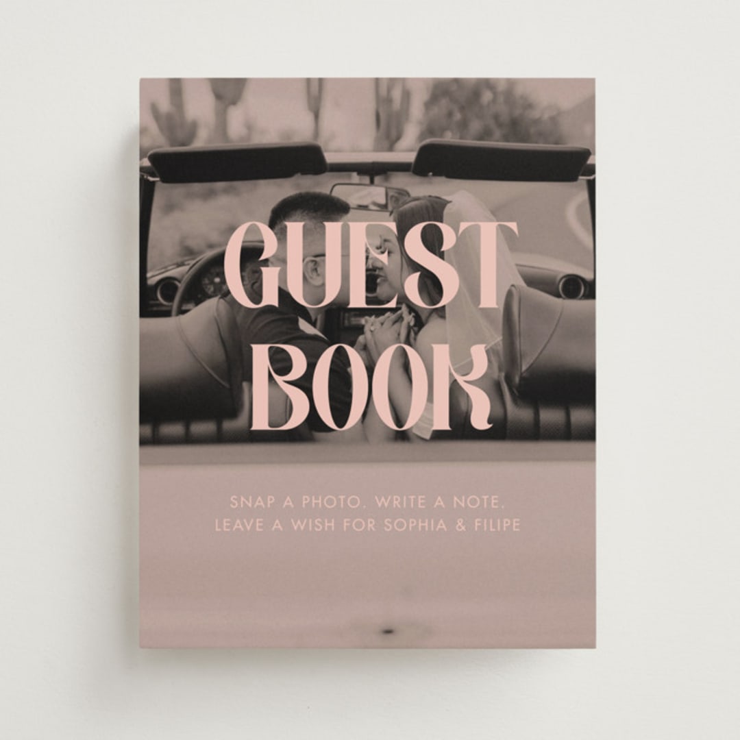"Cinematic" - Reception Signs in Blush by Morgan Kendall - Front