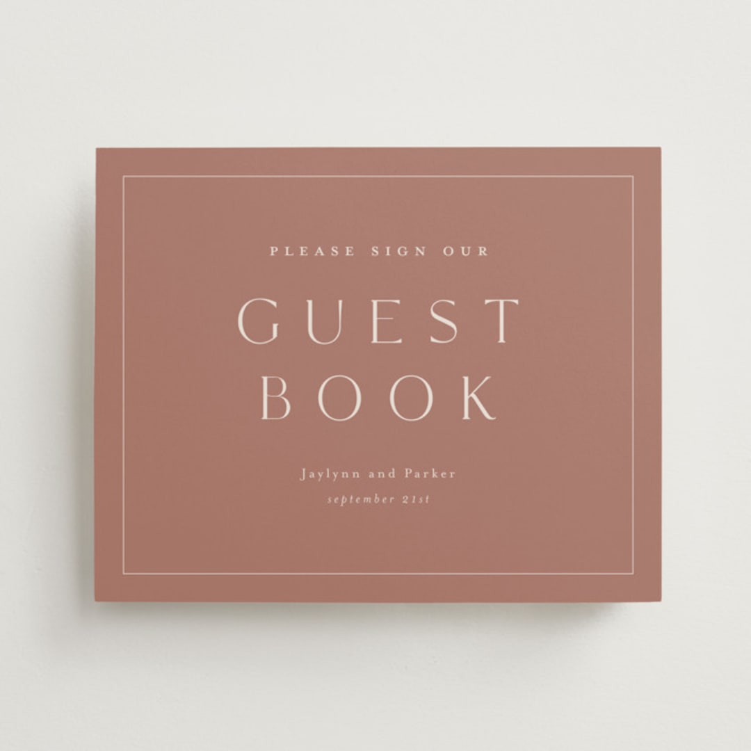 "Warm affection" - Reception Signs in Dusty Rose by Stacey Meacham - Front