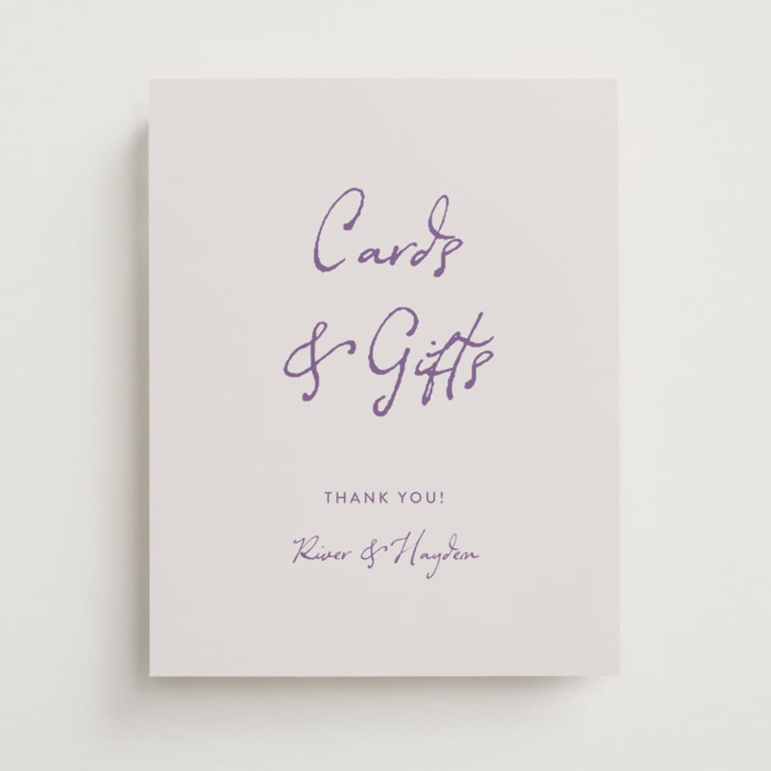 "tablescape drawing" - Reception Signs in Hydrangea by Cass Loh - Front