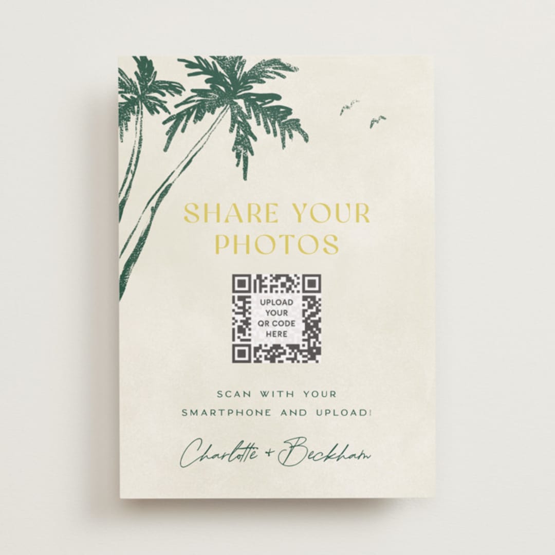 "Coastal Drift" - Reception Signs in Caribbean Citrus by Pixel and Hank - Front