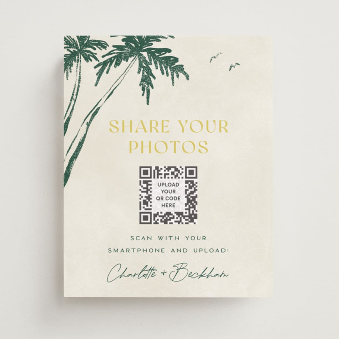 "Coastal Drift" - Reception Signs in Caribbean Citrus by Pixel and Hank - Front