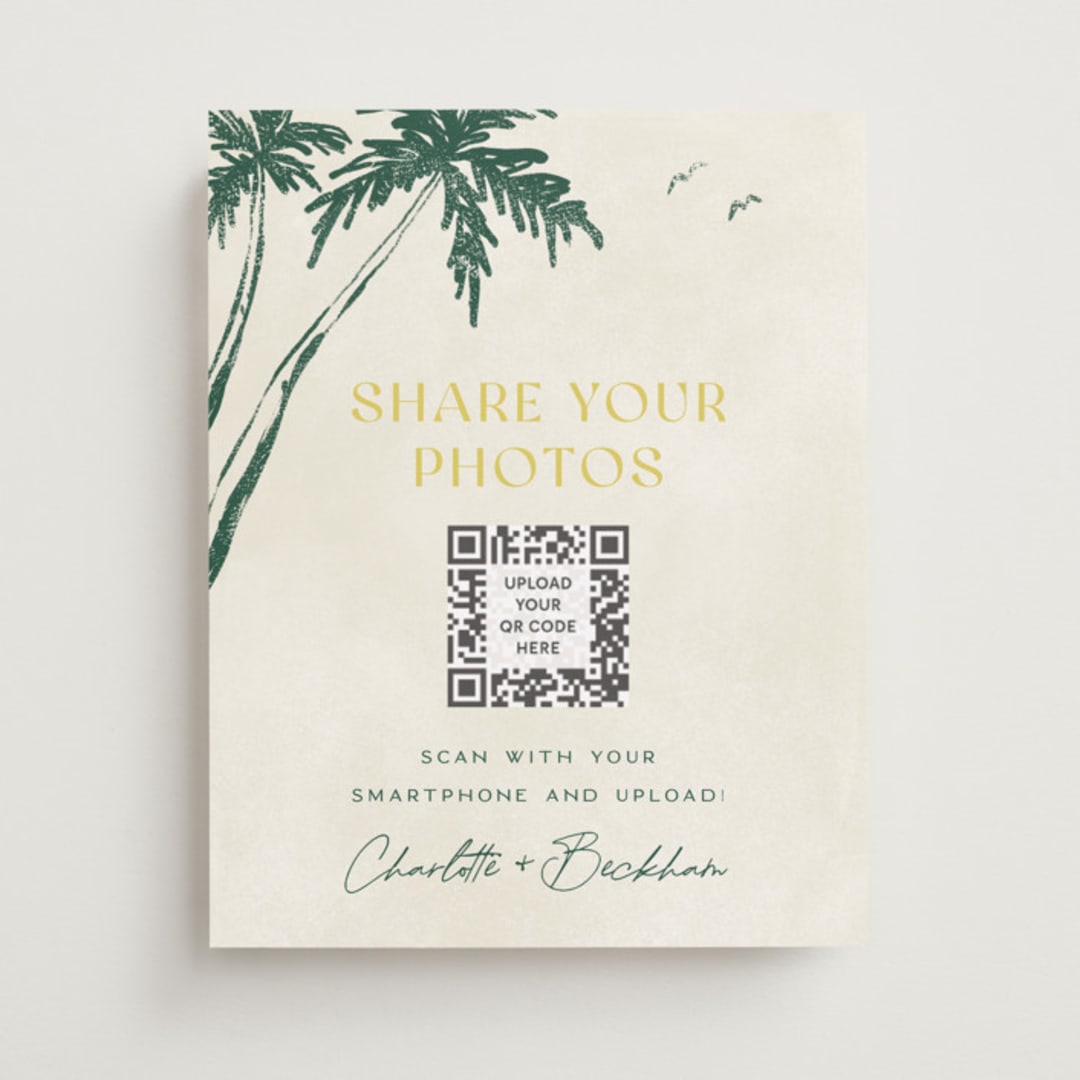 "Coastal Drift" - Reception Signs in Caribbean Citrus by Pixel and Hank - Front