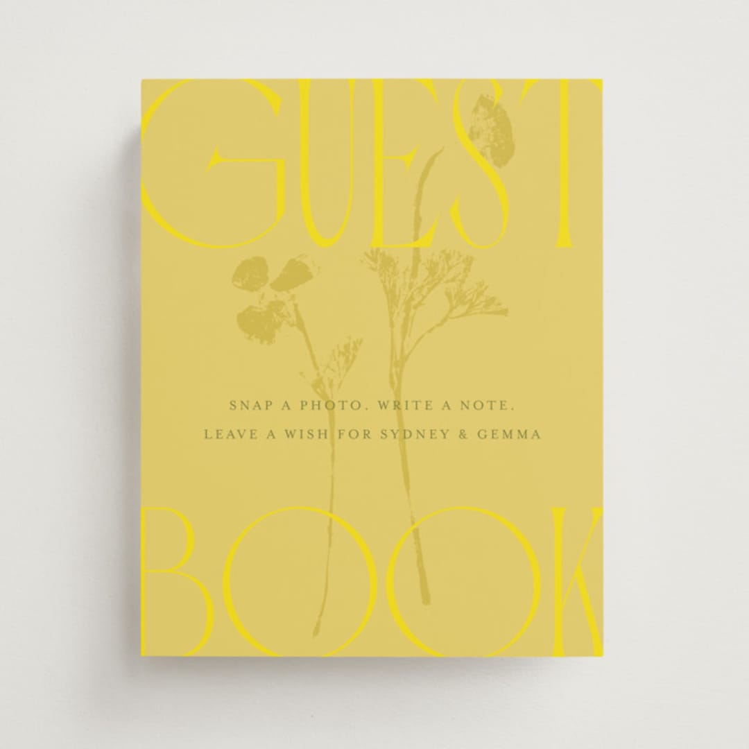 "Bloom" - Reception Signs in Island Citrus by Morgan Kendall - Front