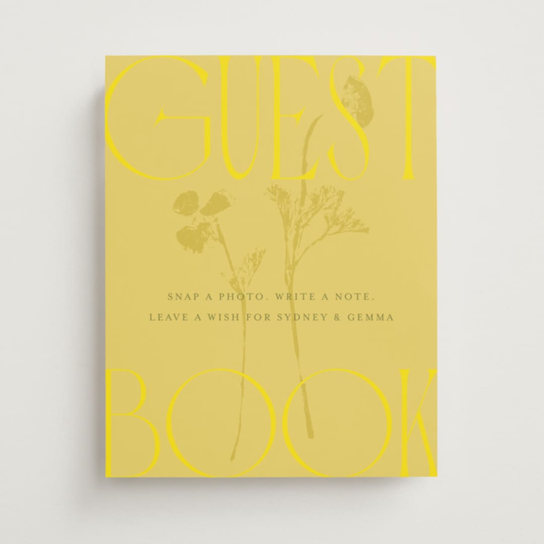 "Bloom" - Reception Signs in Island Citrus by Morgan Kendall - Front