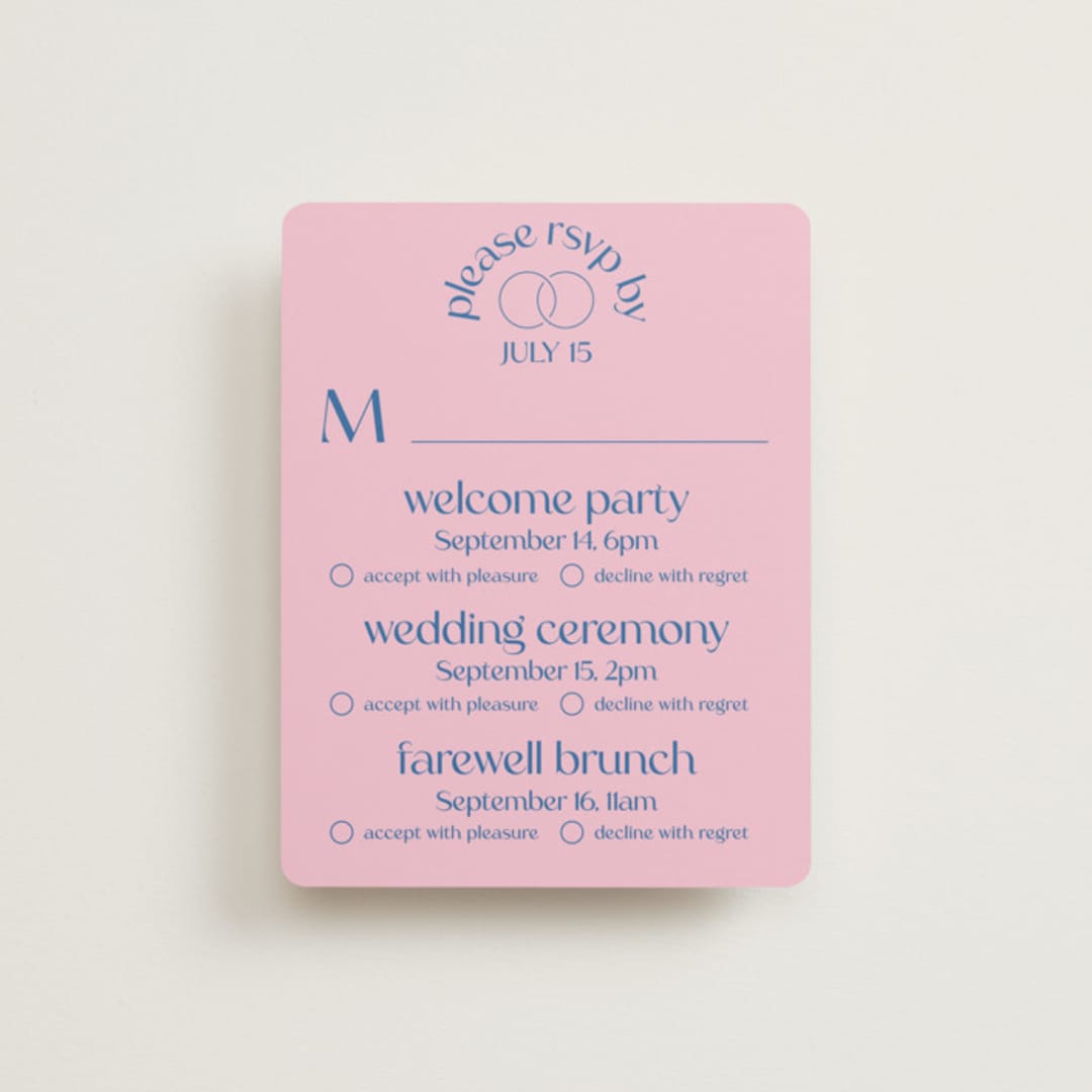 "Connected" - Multi-Event RSVP Cards in Marseille by Claudia Orengo - Front