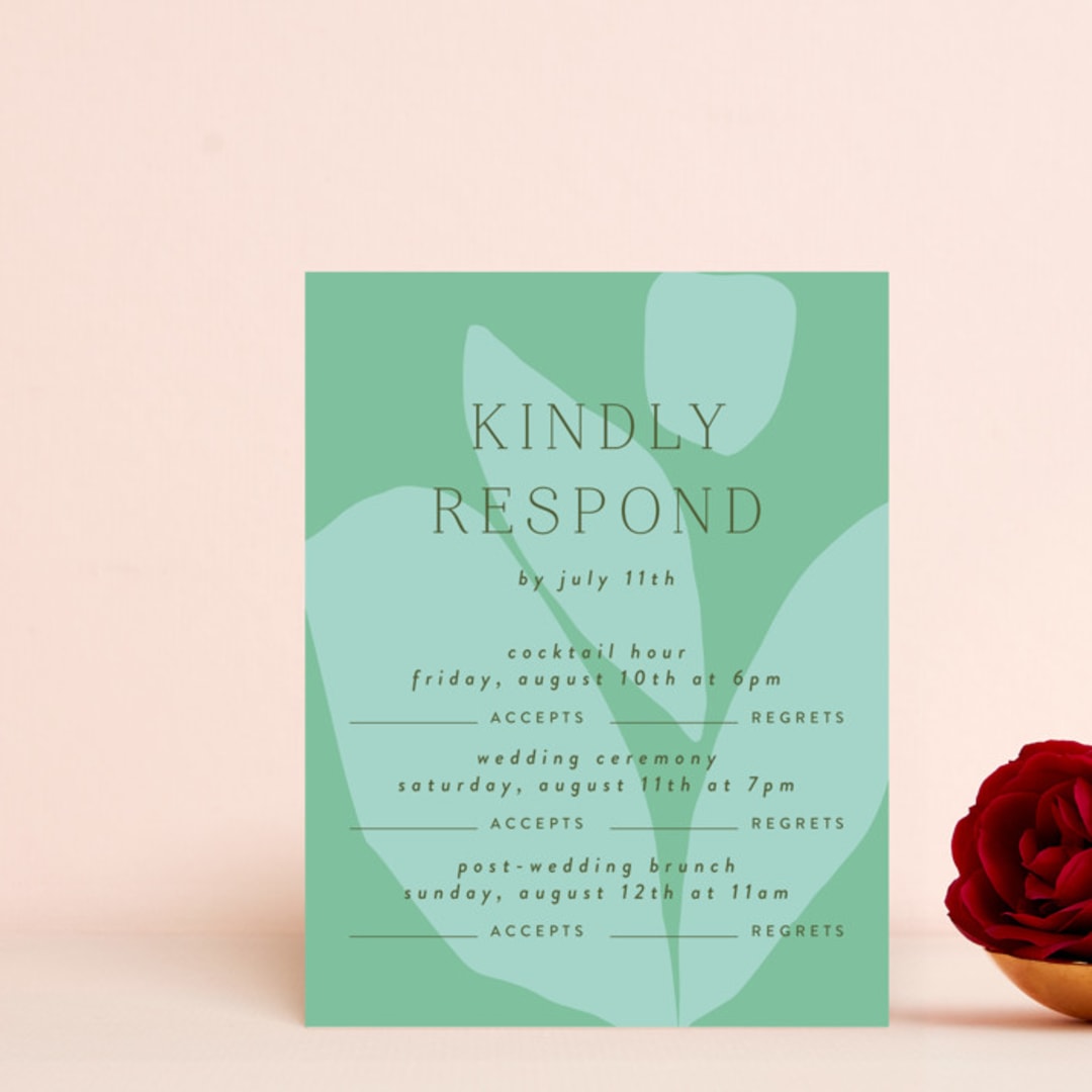"botanica" - Multi-Event RSVP Cards in Jungle by Morgan Kendall - Front