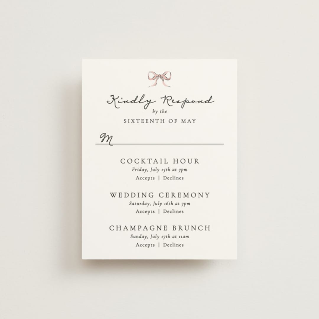 "Hand illustrated Garden Gate" - Multi-Event RSVP Cards in Forest by Jackie Crawford - Front