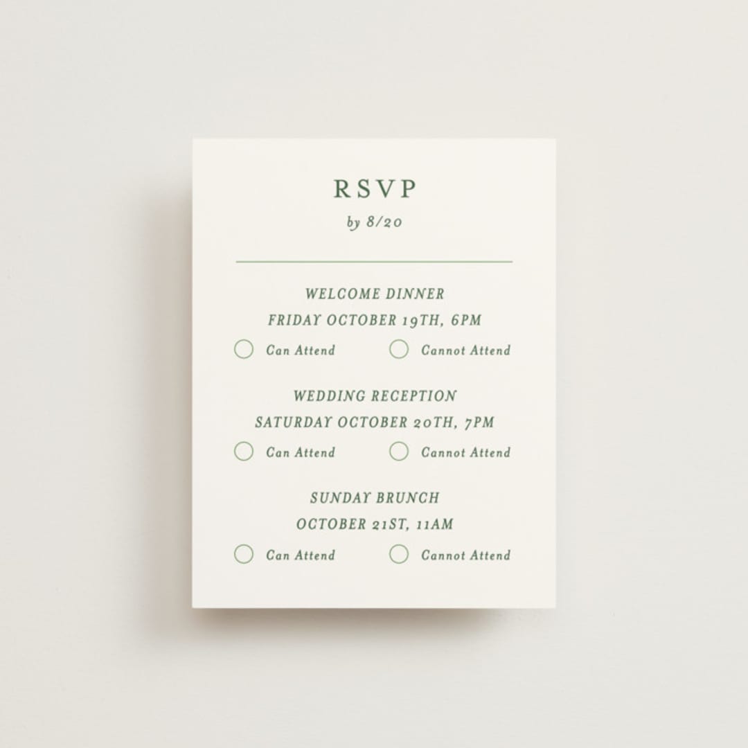 "gates and pillars" - Multi-Event RSVP Cards in Sap by Becky Nimoy - Front