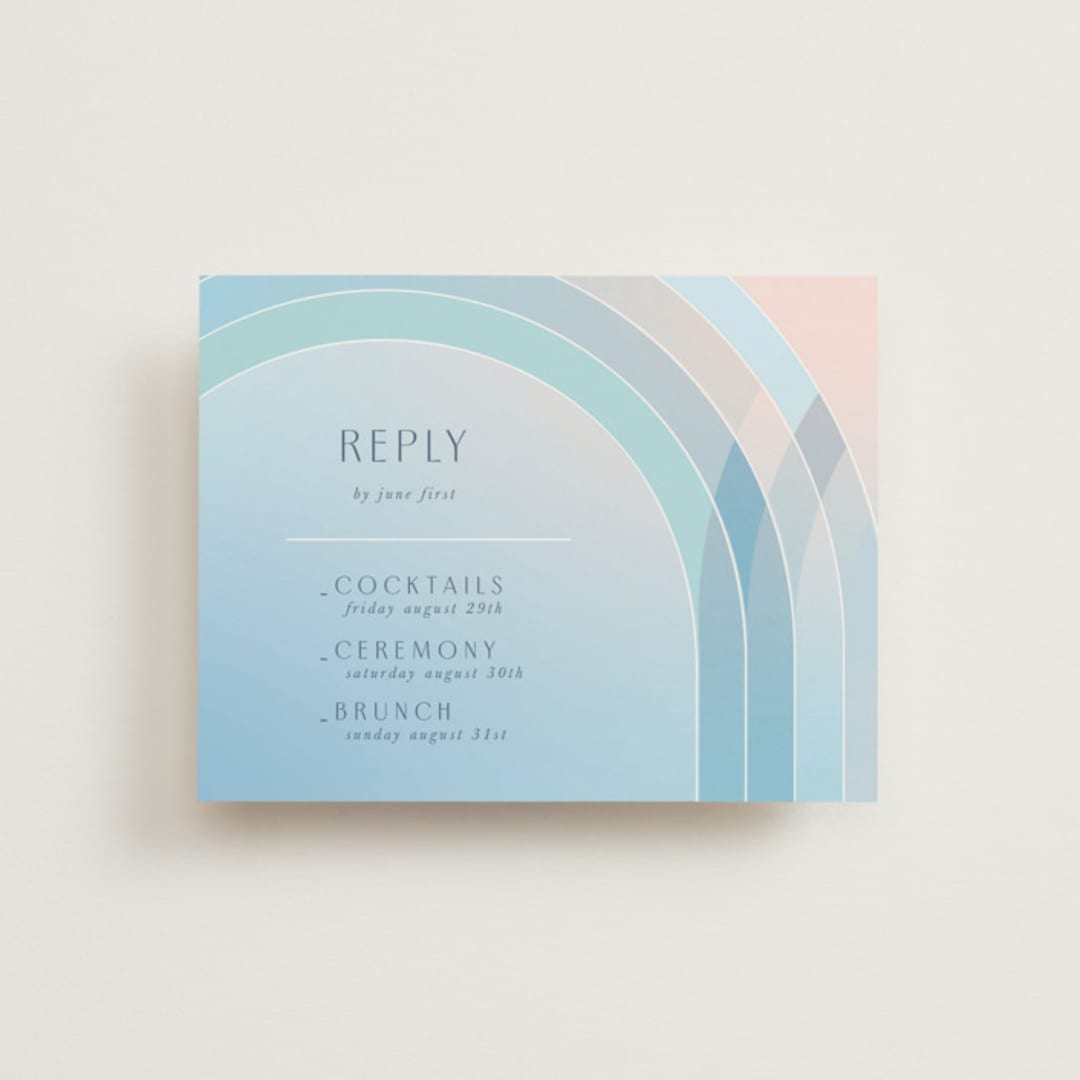 "Disney's Frozen True Love" - Multi-Event RSVP Cards in Frozen by Lori Wemple - Front