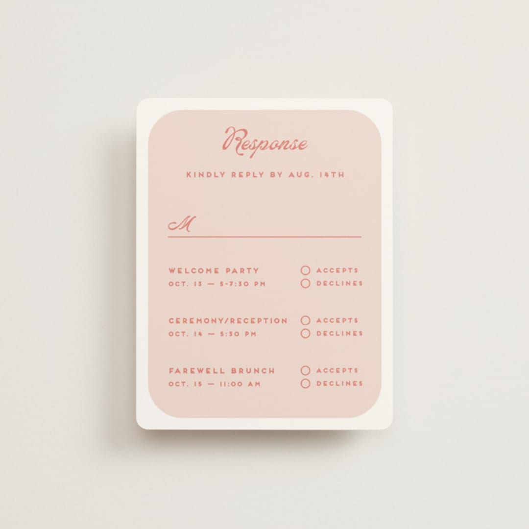 "Penumbra" - Multi-Event RSVP Cards in Garden by Snow and Ivy - Front