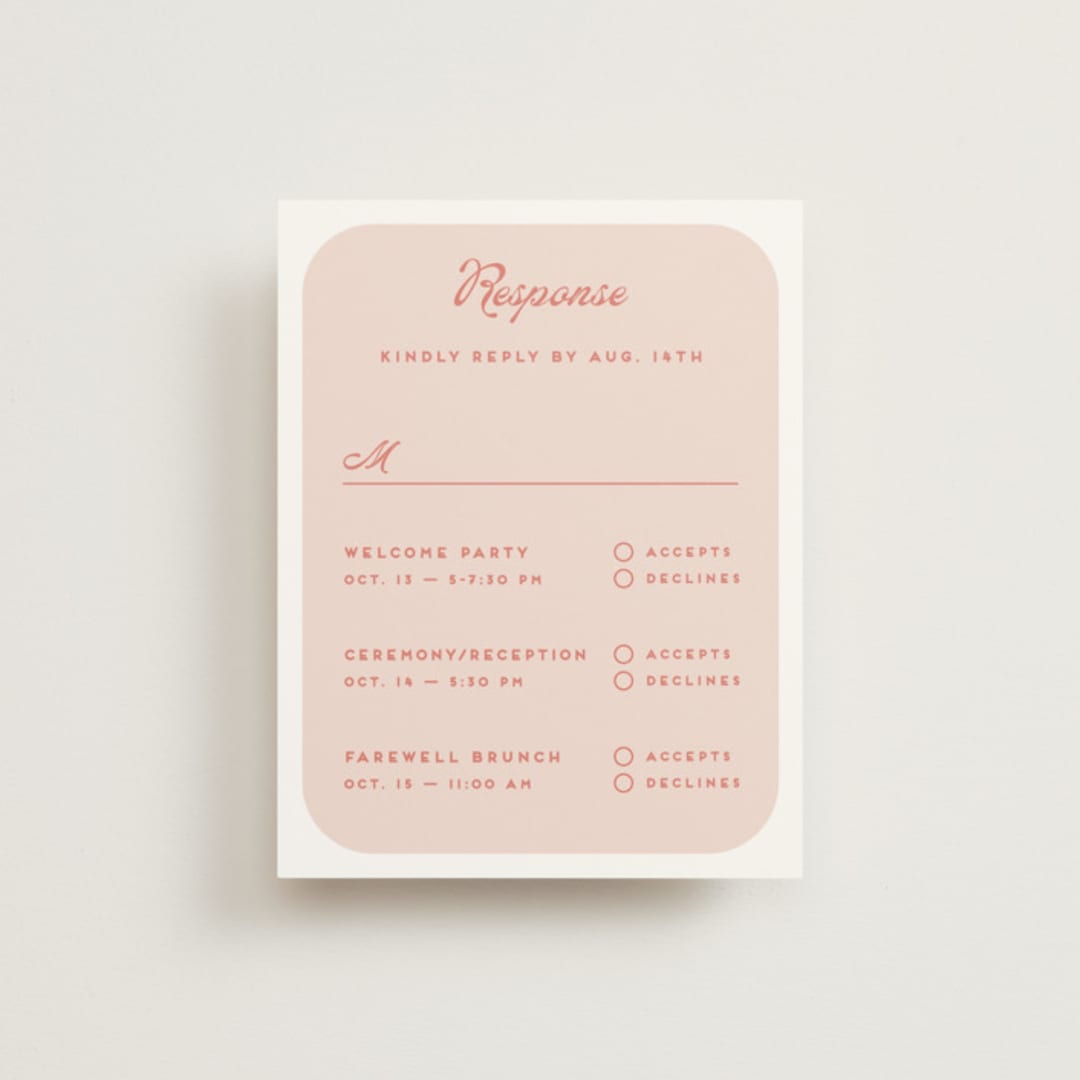 "Penumbra" - Multi-Event RSVP Cards in Garden by Snow and Ivy - Front