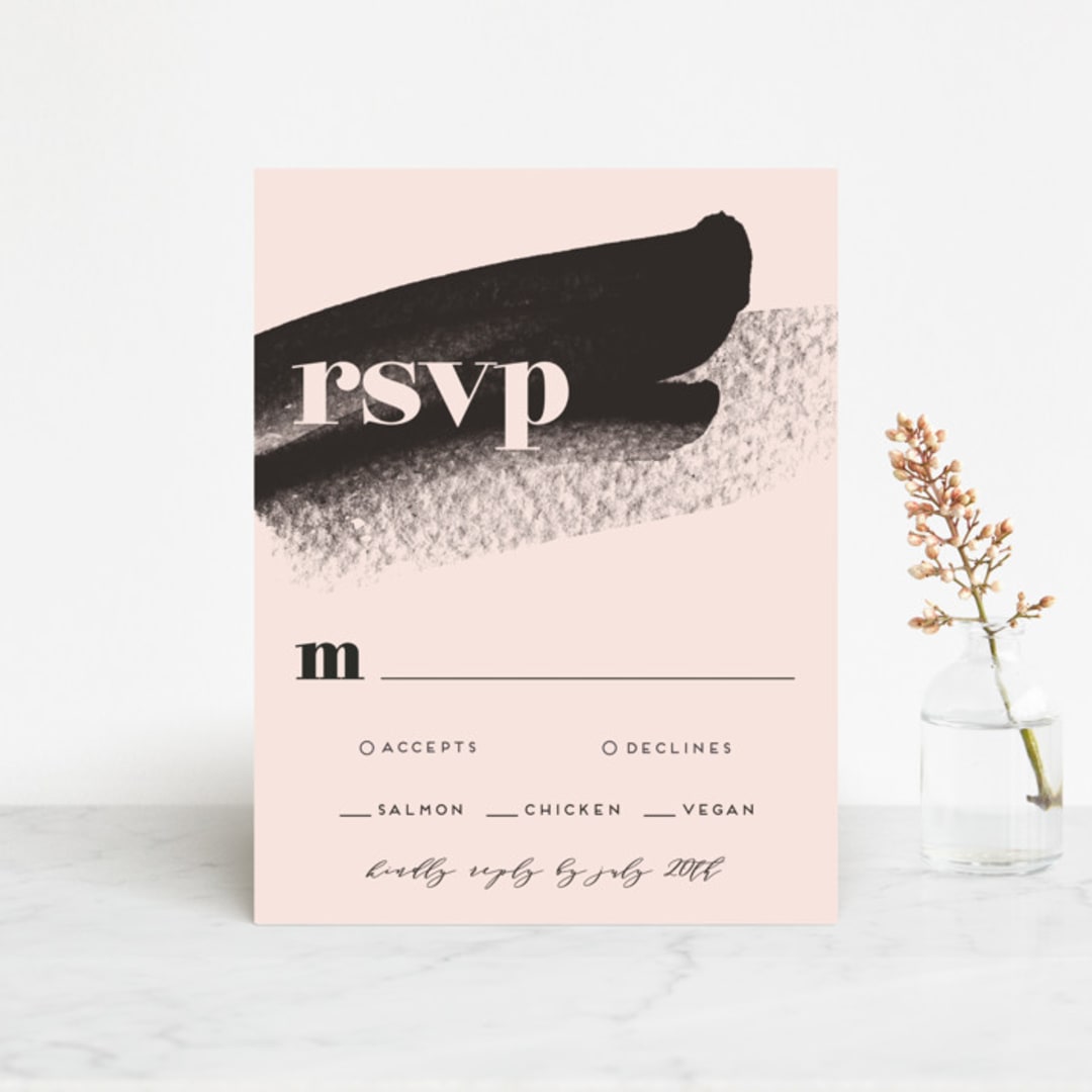 "Vignette" - RSVP Cards in Cosmopolitan by silverscreen studio - Front
