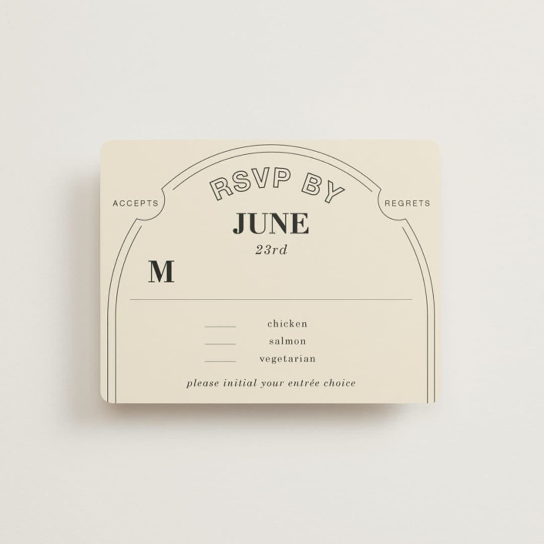 "Sealed" - RSVP Cards in Daisy by Baumbirdy - Front