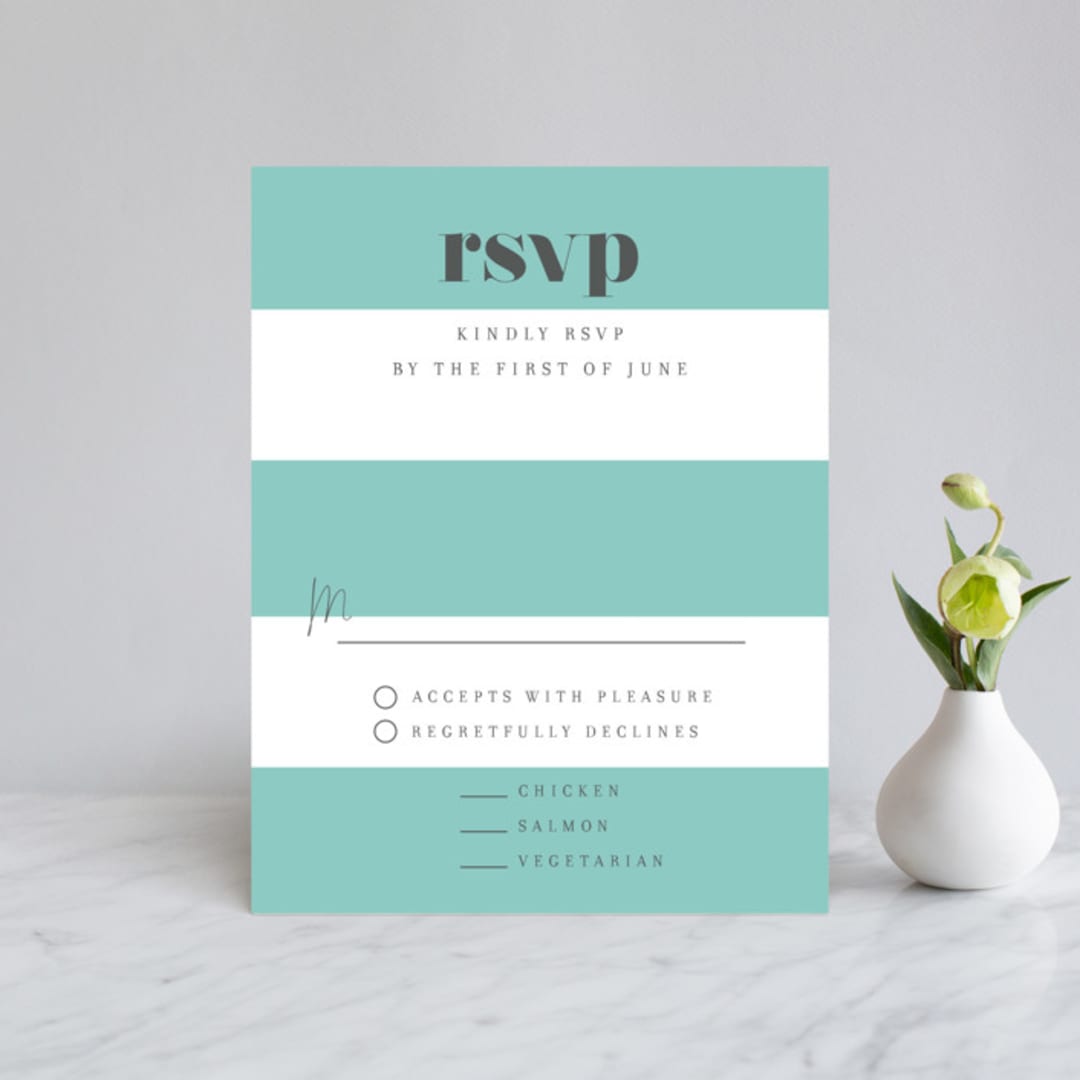 "Summer Palm" - RSVP Cards in Leaf by Baumbirdy - Front