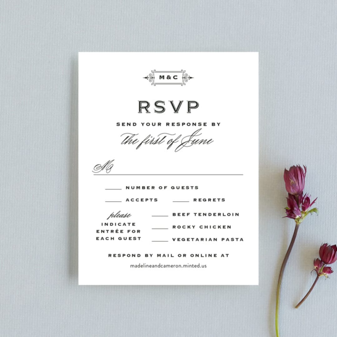 "Confection" - RSVP Cards in Cloud by Jill Means - Front