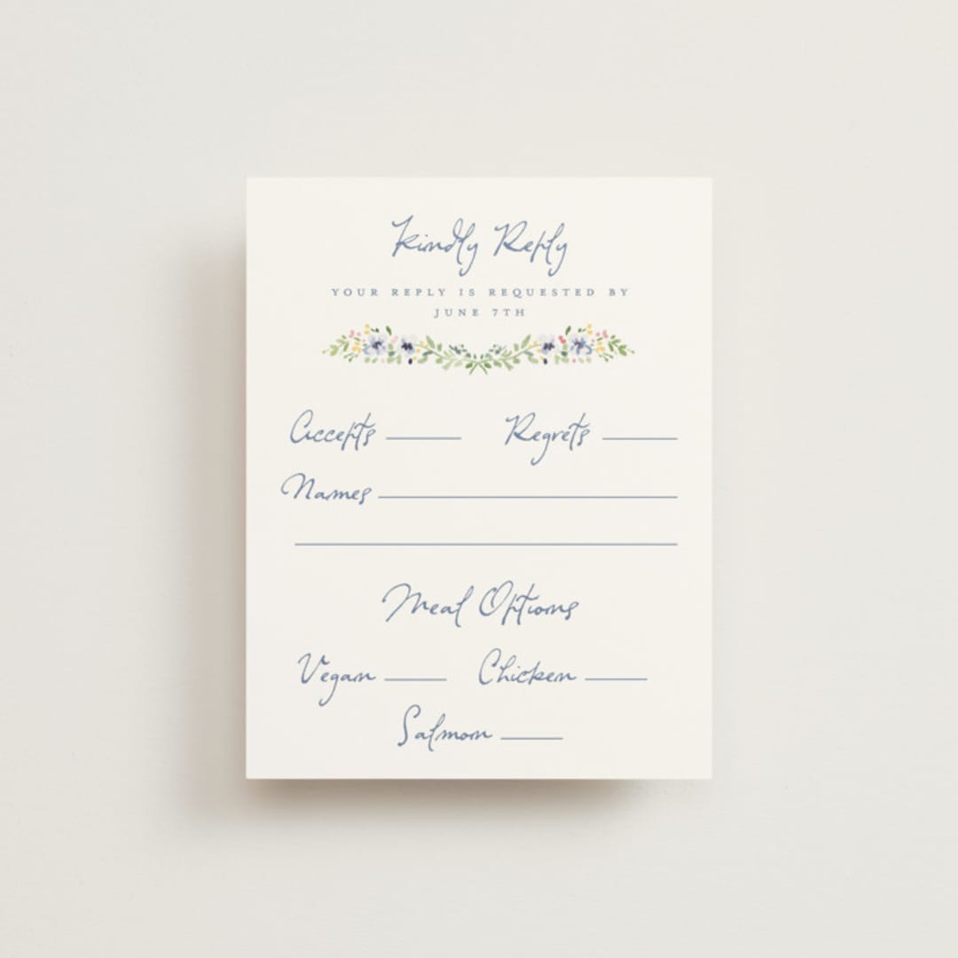"Meadow Whisper" - RSVP Cards in Meadow by Petra Kern - Front