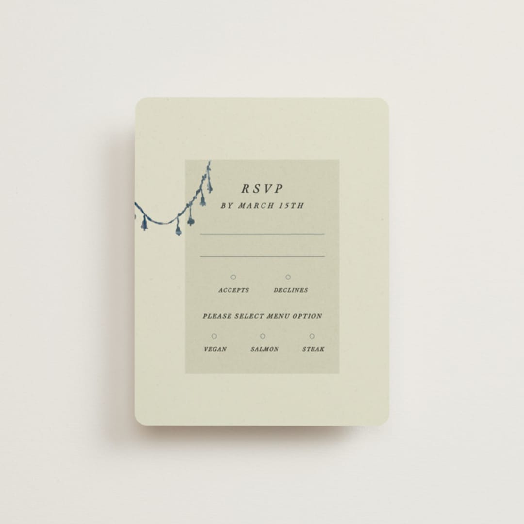 "Chinoiserie" - RSVP Cards in Nouvelle by Sumak Studio - Front