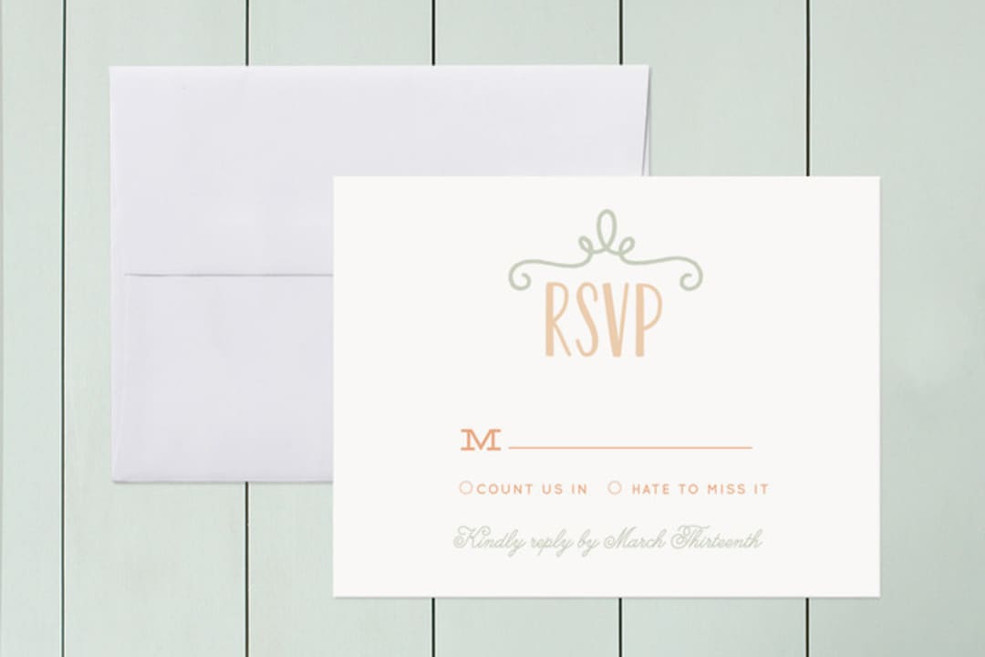 "Our Big Wedding" - RSVP Cards in Kraft by Lori Wemple - Front
