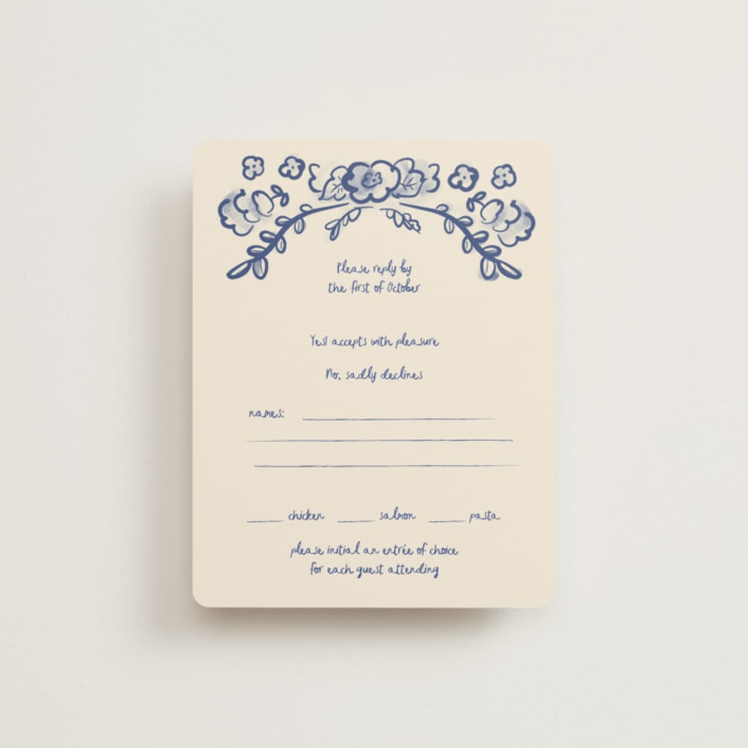 "Santa Catalina" - RSVP Cards in Marseille Bleu by Ani Somi - Front