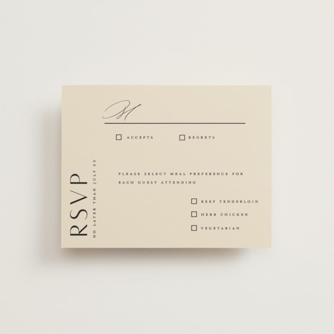 "Entwine" - RSVP Cards in Matchbook by Christie Garcia - Front