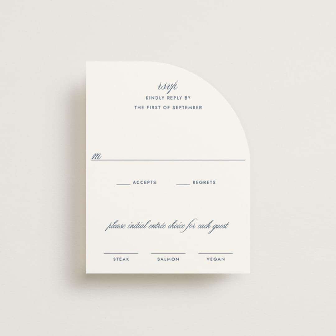 "Montauk" - RSVP Cards in Blue Bell by Megan Davis - Front