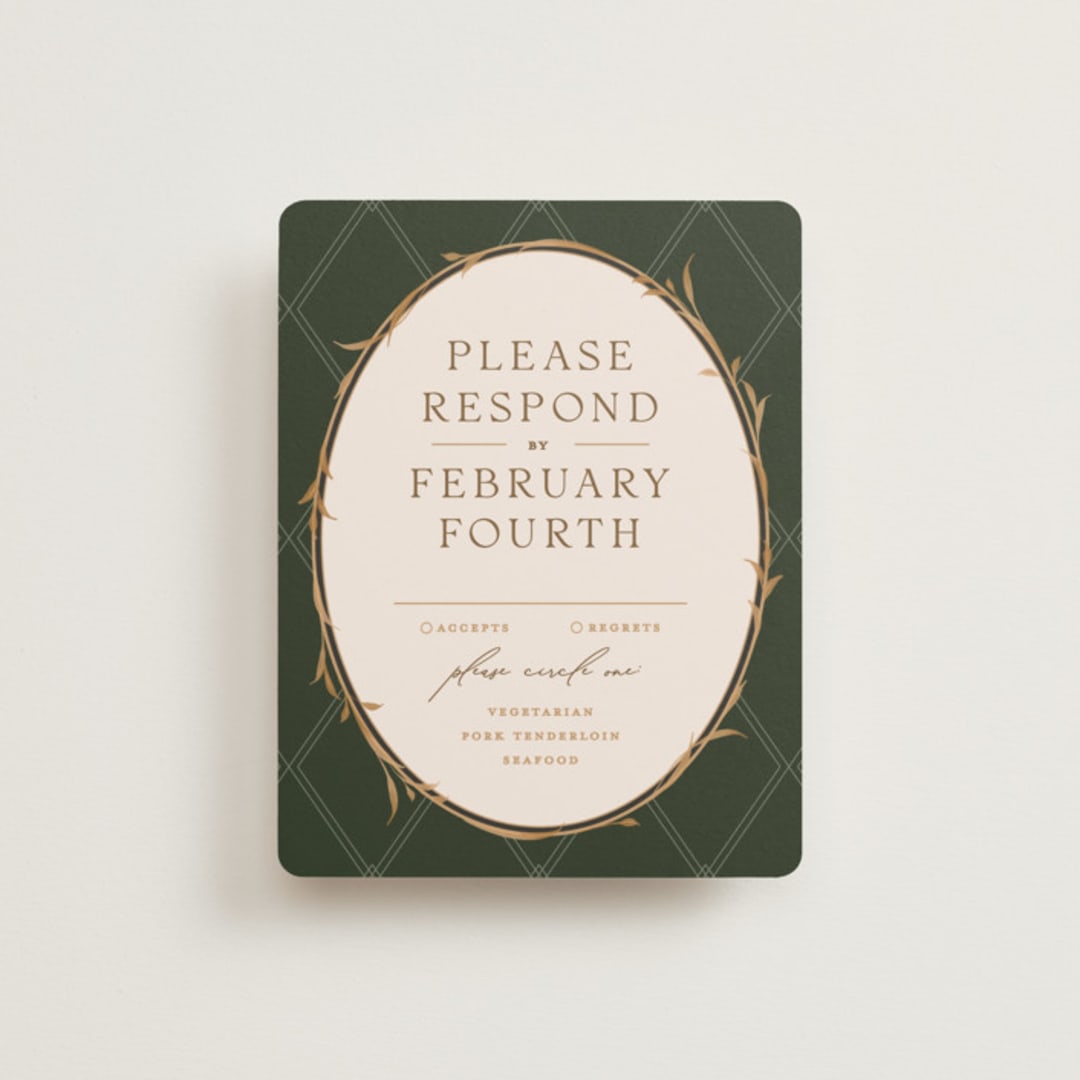 "Disney's Snow White Someday" - RSVP Cards in Forest Floor by Erin L. Wilson - Front