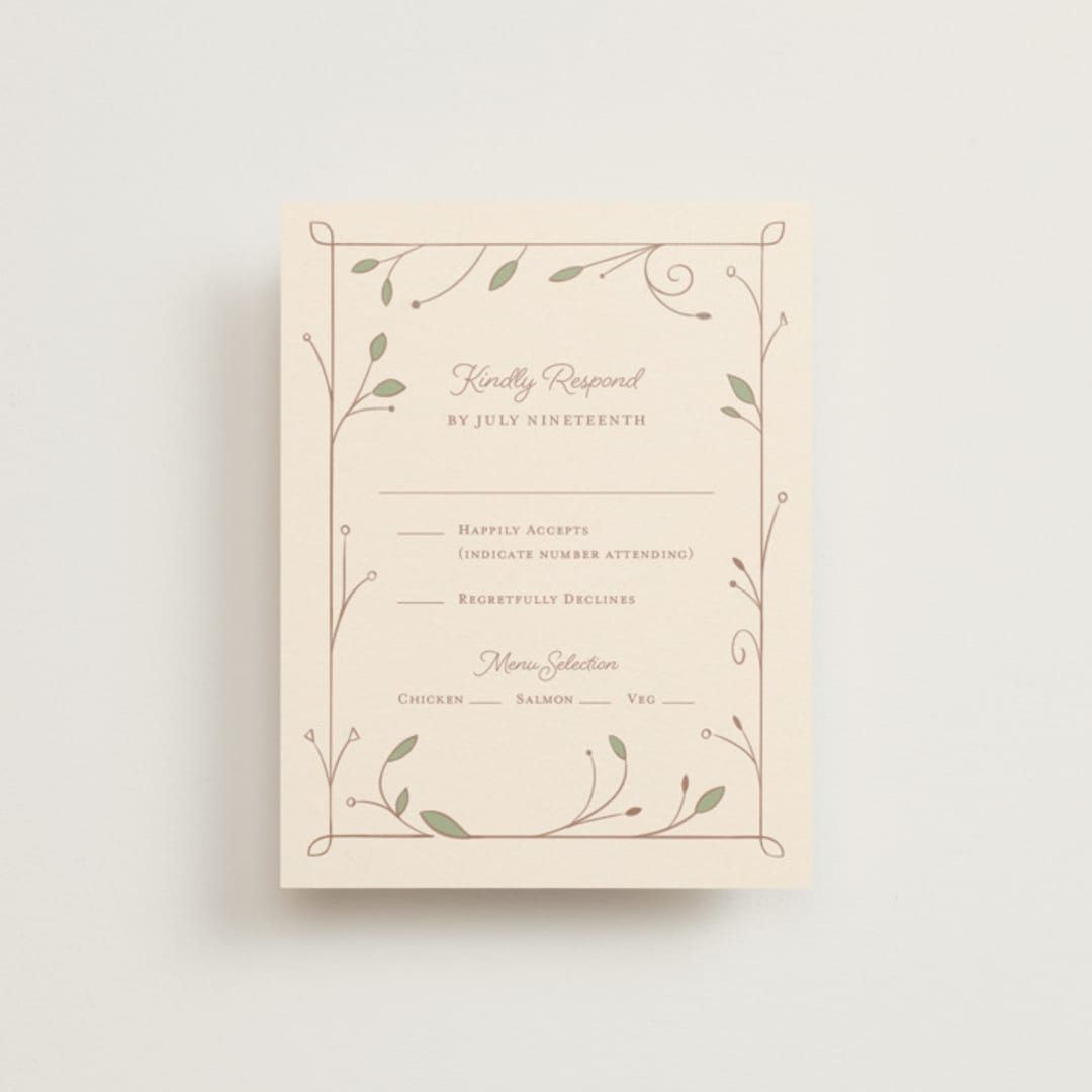 "Disney Storybook" - RSVP Cards in Autumn by Morgan Ramberg - Front