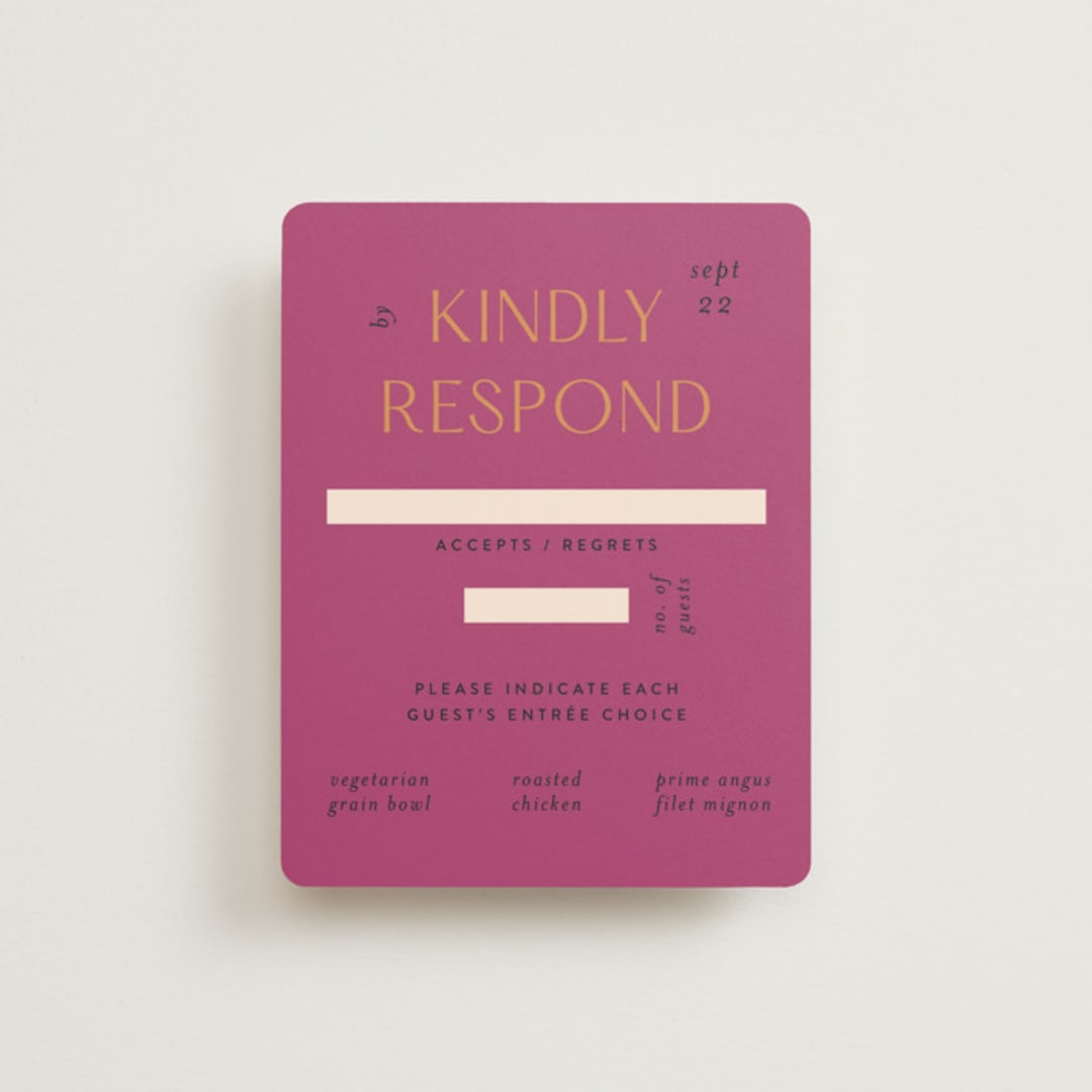 "Miami" - RSVP Cards in Bird of Paradise by Ashley DeMeyere - Front